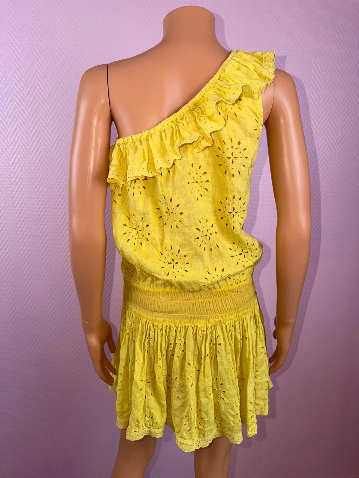 Robe femme Sunday taille unique jaune – photo 4